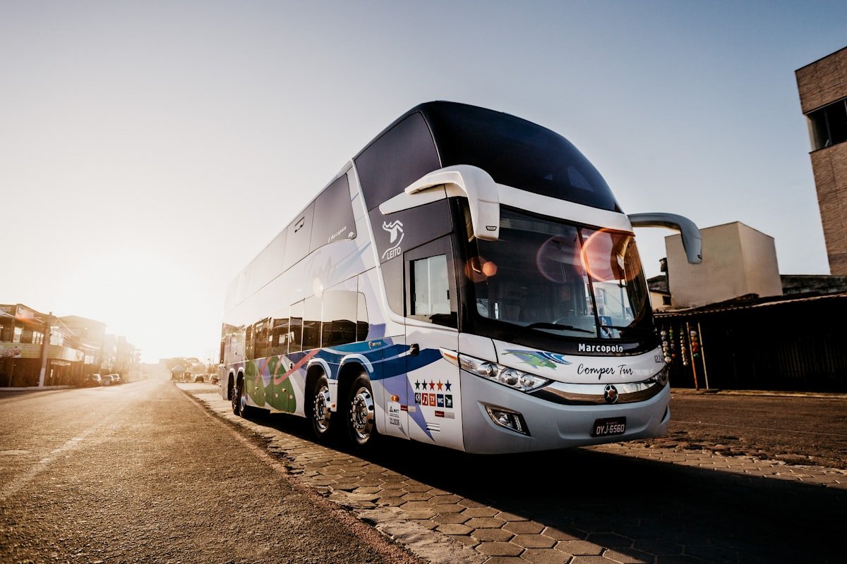 Comfortable premium bus seats for long-distance travel